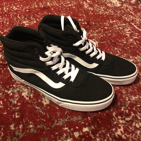 Vans Shoes - Vans high top, white and black. Women’s